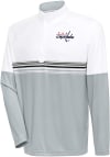 Main image for Antigua Washington Capitals Mens White Bender Long Sleeve 1/4 Zip Pullover