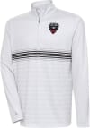 Main image for Antigua DC United Mens Grey Bullseye Long Sleeve 1/4 Zip Pullover