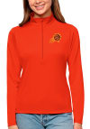 Main image for Antigua Phoenix Suns Womens Orange Tribute 1/4 Zip Pullover