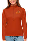 Main image for Antigua Phoenix Womens Orange Tribute 1/4 Zip Pullover