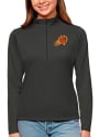Phoenix Suns Womens Antigua Tribute 1/4 Zip Pullover - Grey