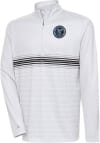 Main image for Antigua New York City FC Mens Grey Bullseye Long Sleeve 1/4 Zip Pullover