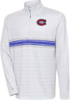 Main image for Antigua Montreal Canadiens Mens Grey Bullseye Long Sleeve 1/4 Zip Pullover