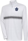 Main image for Antigua Toronto Maple Leafs Mens Grey Bullseye Long Sleeve 1/4 Zip Pullover