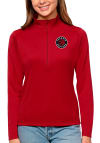 Main image for Antigua Toronto Womens Red Tribute 1/4 Zip Pullover