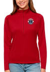 Main image for Antigua Washington Womens Red Tribute 1/4 Zip Pullover