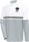Main image for Antigua Brooklyn Nets Mens White Bender Long Sleeve 1/4 Zip Pullover