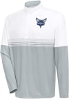 Main image for Antigua Charlotte Hornets Mens White Bender Long Sleeve 1/4 Zip Pullover