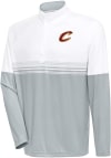 Main image for Antigua Cleveland Cavaliers Mens White Bender Long Sleeve 1/4 Zip Pullover