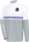Main image for Antigua Dallas Mavericks Mens White Bender Long Sleeve 1/4 Zip Pullover