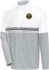 Main image for Antigua Denver Nuggets Mens White Bender Long Sleeve 1/4 Zip Pullover