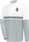 Main image for Antigua Houston Rockets Mens White Bender Long Sleeve 1/4 Zip Pullover