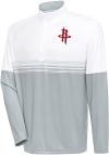 Main image for Antigua Houston Rockets Mens White Bender Long Sleeve 1/4 Zip Pullover
