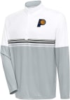 Main image for Antigua Indiana Pacers Mens White Bender Long Sleeve 1/4 Zip Pullover