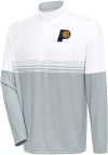Main image for Antigua Indiana Pacers Mens White Bender Long Sleeve 1/4 Zip Pullover
