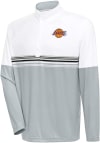 Main image for Antigua Los Angeles Lakers Mens White Bender Long Sleeve 1/4 Zip Pullover