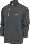 Main image for Antigua K-State Wildcats Mens Grey Dad Generation Long Sleeve 1/4 Zip Pullover