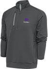 Main image for Antigua K-State Wildcats Mens Grey Football Generation Long Sleeve 1/4 Zip Pullover