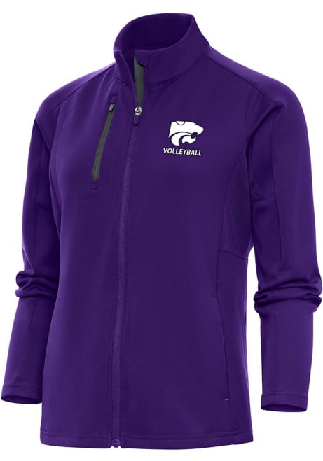 Womens K-State Wildcats Purple Antigua Volleyball Generation Light Weight Jacket