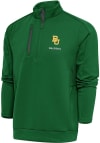 Main image for Antigua Baylor Bears Mens Green Volleyball Generation Long Sleeve 1/4 Zip Pullover