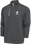 Main image for Mens Michigan State Spartans Grey Antigua Dad Generation Qtr Zip Pullover