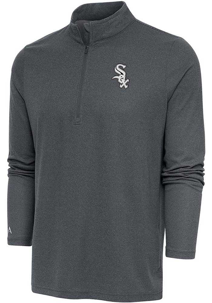 Antigua Chicago White Sox Mens CHARCOAL Metallic Logo Epic