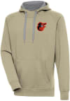 Main image for Antigua Baltimore Orioles Mens Khaki Victory Long Sleeve Hoodie