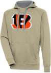 Main image for Antigua Cincinnati Bengals Mens Khaki Full Front Alternate Victory Long Sleeve Hoodie