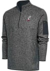 Main image for Mens Cincinnati Bearcats Grey Antigua Fortune Qtr Zip