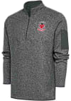 Main image for Antigua Indianapolis Indians Mens Grey Fortune Long Sleeve 1/4 Zip Fashion Pullover