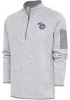 Main image for Antigua Iowa Cubs Mens Grey Fortune Long Sleeve 1/4 Zip Fashion Pullover