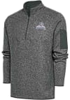 Main image for Antigua Lehigh Valley Ironpigs Mens Grey Fortune Long Sleeve 1/4 Zip Fashion Pullover