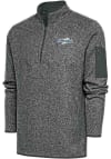 Main image for Antigua Omaha Storm Chasers Mens Grey Fortune Long Sleeve 1/4 Zip Fashion Pullover