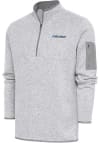 Main image for Antigua Omaha Storm Chasers Mens Grey Fortune Long Sleeve 1/4 Zip Fashion Pullover