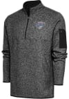 Main image for Antigua Reading Fightin Phils Mens Black Fortune Long Sleeve 1/4 Zip Fashion Pullover
