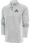 Main image for Antigua Akron Zips Mens Grey Course Long Sleeve 1/4 Zip Pullover