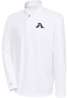 Main image for Antigua Akron Zips Mens White Tribute Long Sleeve 1/4 Zip Pullover