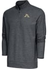 Main image for Antigua Akron Zips Mens Charcoal Gambit Long Sleeve 1/4 Zip Pullover