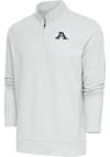 Main image for Antigua Akron Zips Mens Grey Gambit Long Sleeve 1/4 Zip Pullover