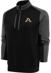 Main image for Antigua Akron Zips Mens Black Team Long Sleeve 1/4 Zip Pullover