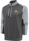 Main image for Antigua Akron Zips Mens Grey Team Long Sleeve 1/4 Zip Pullover