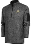 Main image for Antigua Akron Zips Mens Black Fortune Long Sleeve 1/4 Zip Fashion Pullover