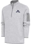 Main image for Antigua Akron Zips Mens Grey Fortune Long Sleeve 1/4 Zip Fashion Pullover