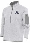 Main image for Antigua Akron Zips Womens Grey Fortune 1/4 Zip Pullover