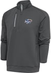 Main image for Antigua  Mens Grey Generation Long Sleeve Qtr Zip Pullover