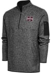 Main image for Antigua Mississippi State Bulldogs Mens Black Fortune Long Sleeve 1/4 Zip Pullover