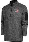 Main image for Antigua Utah Utes Mens Black Fortune Long Sleeve 1/4 Zip Pullover