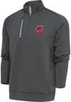 Main image for Antigua Wisconsin Badgers Mens Grey Generation Long Sleeve 1/4 Zip Pullover