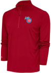 Main image for Antigua Iowa Cubs Mens Red Tribute Long Sleeve 1/4 Zip Pullover