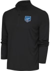 Main image for Antigua Oklahoma City Dodgers Mens Grey Tribute Long Sleeve 1/4 Zip Pullover